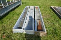 3 9' GALVANISED GROUND FEED TROUGHS - 5
