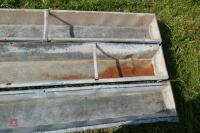 3 9' GALVANISED GROUND FEED TROUGHS (39) - 5