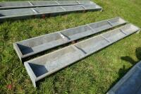 2 IAE 9' GALV HOOK ON FEED TROUGHS (41) - 2