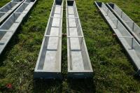 2 IAE 9' GALV HOOK ON FEED TROUGHS (41) - 6