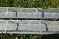 2 IAE 9' GALV HOOK ON FEED TROUGHS (42) - 3