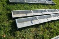 2 IAE 9' GALV HOOK ON FEED TROUGHS (42) - 5