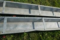 2 IAE 9' GALV HOOK ON FEED TROUGHS (42) - 6