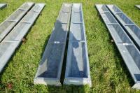 2 IAE 9' GALV HOOK ON FEED TROUGHS (45) - 2