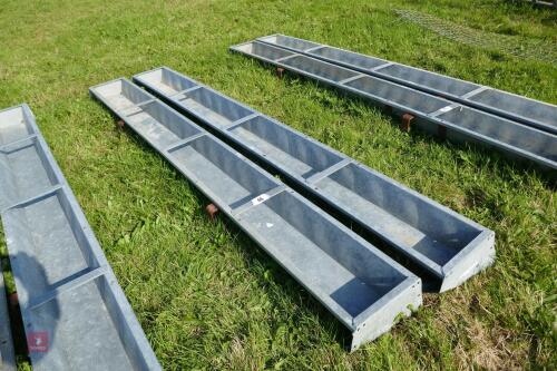 2 IAE 9' GALV HOOK ON FEED TROUGHS (46)