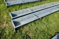 2 IAE 9' GALV HOOK ON FEED TROUGHS (46) - 4