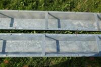 2 IAE 9' GALV HOOK ON FEED TROUGHS (46) - 7