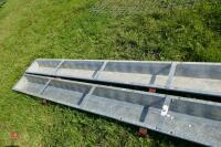 2 IAE 9' GALV HOOK ON FEED TROUGHS (47) - 2