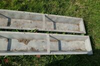 2 IAE 9' GALV HOOK ON FEED TROUGHS (53) - 5