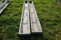 2 IAE 9' GALV HOOK ON FEED TROUGHS (53) - 6