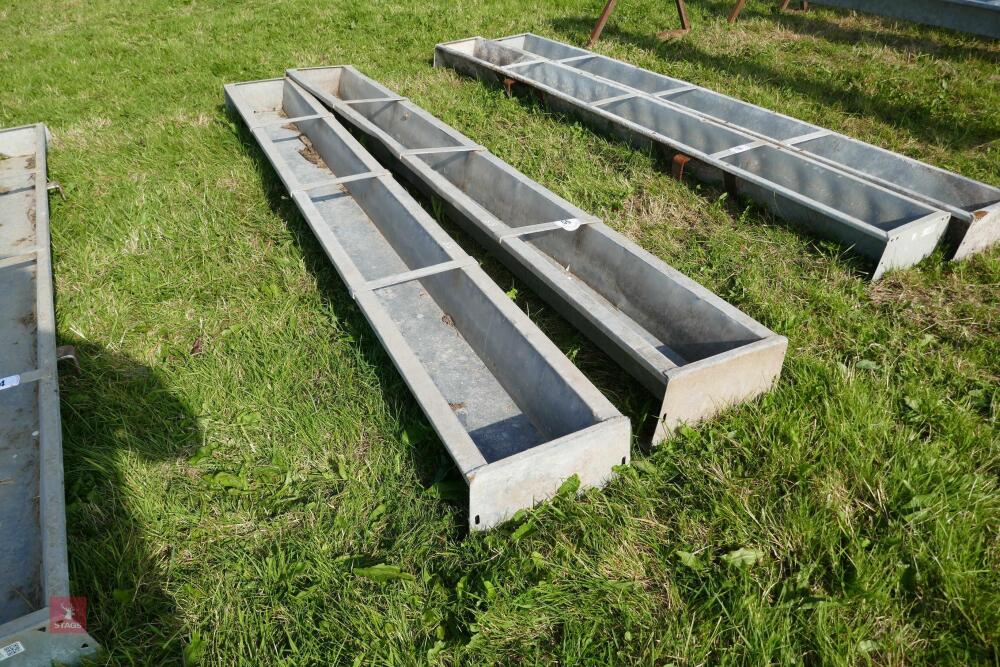 2 X 9' GALV GROUND FEED TROUGHS (55)