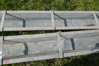 2 X 9' GALV GROUND FEED TROUGHS (55) - 4