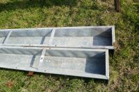 2 X 9' IAE GALV GROUND FEED TROUGHS (56) - 2
