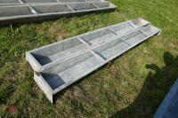 2 X 9' IAE GALV GROUND FEED TROUGHS (56) - 5