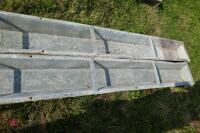 2 X 9' IAE GALV GROUND FEED TROUGHS (56) - 7