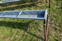 IAE 9' GALV GROUND FEED TROUGHS (57) - 2