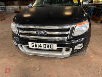 2014 FORD RANGER 2.2 PICKUP TRUCK (S/R) - 70