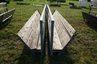 2 10' SHEEP FEED BARRIERS & TROUGHS (83) - 8