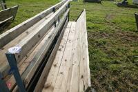 2 10' SHEEP FEED BARRIERS & TROUGHS (83) - 11