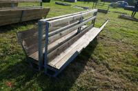 2 10' SHEEP FEED BARRIERS & TROUGHS (84) - 2