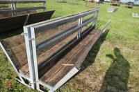 2 10' SHEEP FEED BARRIERS & TROUGHS (84) - 3