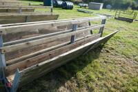 2 10' SHEEP FEED BARRIERS & TROUGHS (84) - 8