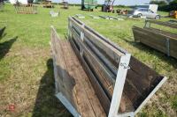 2 10' SHEEP FEED BARRIERS & TROUGHS (84) - 10