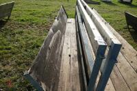 2 10' SHEEP FEED BARRIERS & TROUGHS (84) - 11