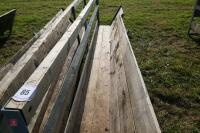 2 10' SHEEP FEED BARRIERS & TROUGHS (85) - 4