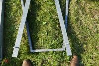 3 'V' GALVANISED SHEEP FEEDER FRAMES(95) - 3