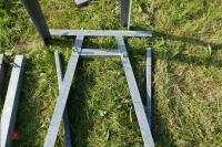 3 'V' GALVANISED SHEEP FEEDER FRAMES(95) - 4