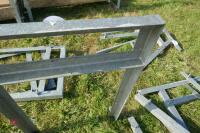 3 GALVANISED SHEEP FEEDER FRAMES (96) - 2