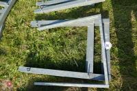 3 GALVANISED SHEEP FEEDER FRAMES (97) - 4
