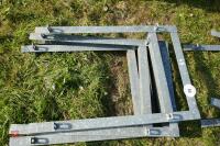 4 GALVANISED SHEEP FEEDER FRAMES (99) - 5