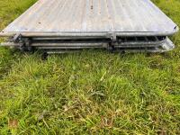 9 X 4' 2'' GALVANISED SHEETED HURDLES - 3
