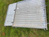9 X 4' 2'' GALVANISED SHEETED HURDLES - 5
