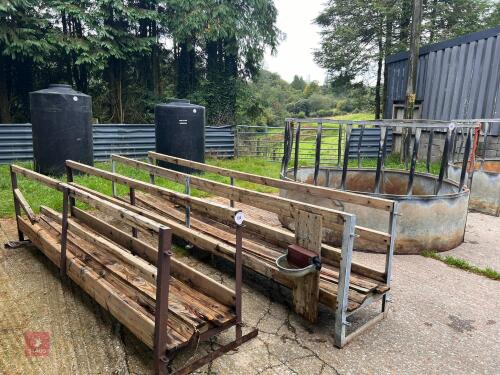 2 SHEEP WALK-THROUGH FEEDERS