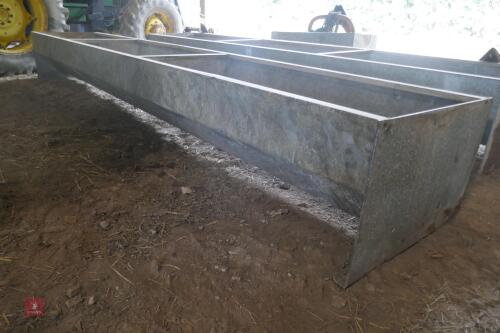 15' GALVANISED CATTLE TROUGH