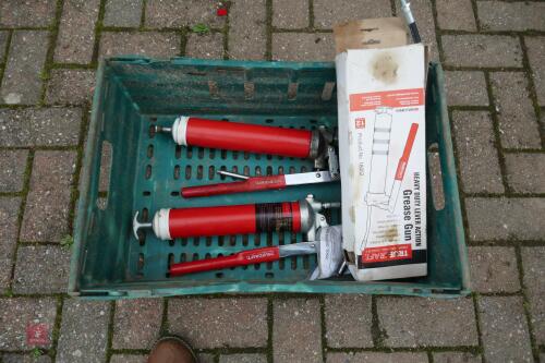 3 TRUECRAFT GREASE GUNS