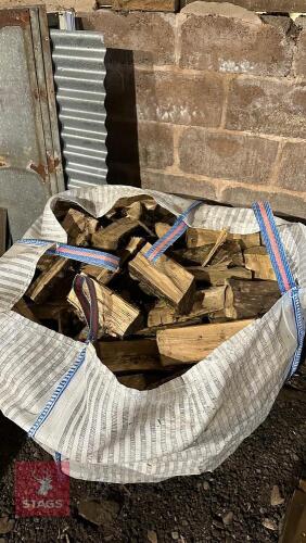 DUMPY BAG OF HARDWOOD LOGS