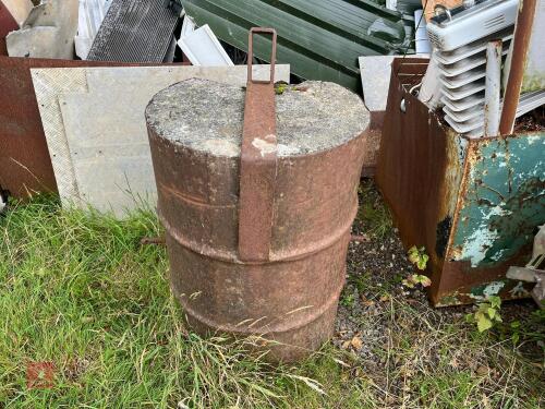 CONCRETE TRACTOR WEIGHT