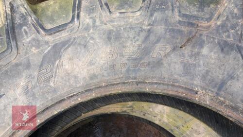 PAIR OF MITAS 520/85R38 TYRES