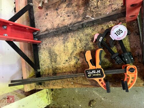 4 MIXED CLAMPS (105)
