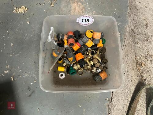 BOX OF DOMESTIC PIPE FITTINGS (118)