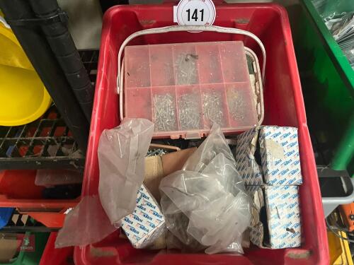 1 LRG BOX OF VARIOUS SCREWS (141)