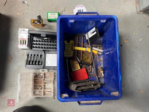 LRG QTY OF POZIDRIV BITS IN BOX (161)