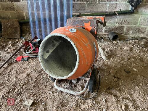240V BELLE CEMENT MIXER & STAND (327)