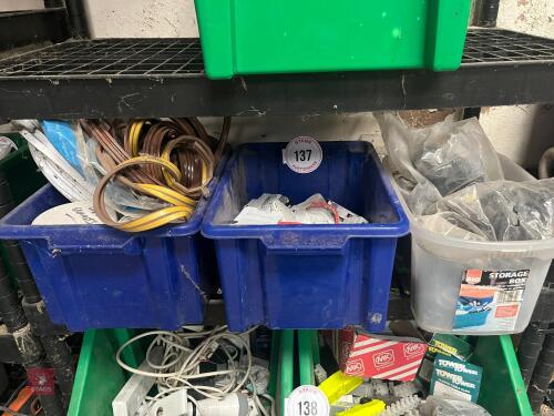 3 BOXES OF ELECTRICAL FITTINGS (137)