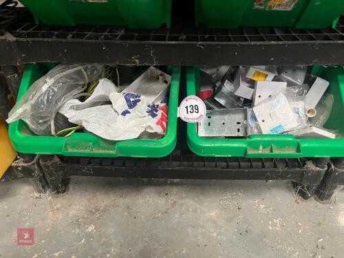 2 LRG BOXES OF ELECTRICAL FITTINGS (139)