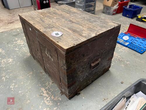 PITCH PINE WOODEN TRUNK (165)